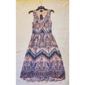 Artesia Midi Boho Dress with Lace Back